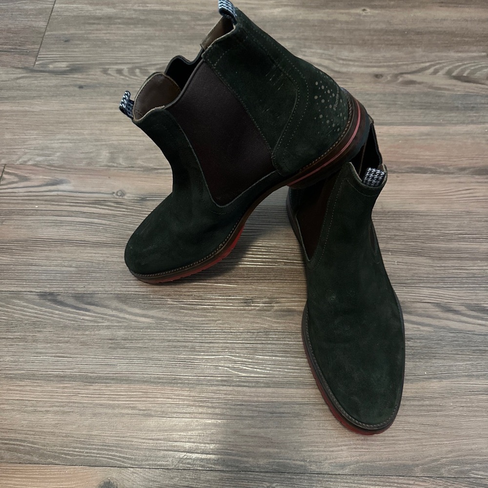 Floris Van Bommel 8.5 brown suede Leather boots